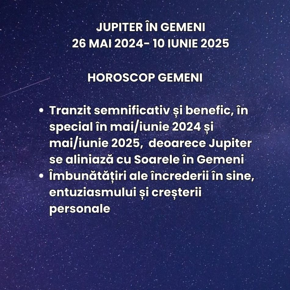  Jupiter, Marele Benefic, se mută în Gemeni. Cum îți schimbă norocul?